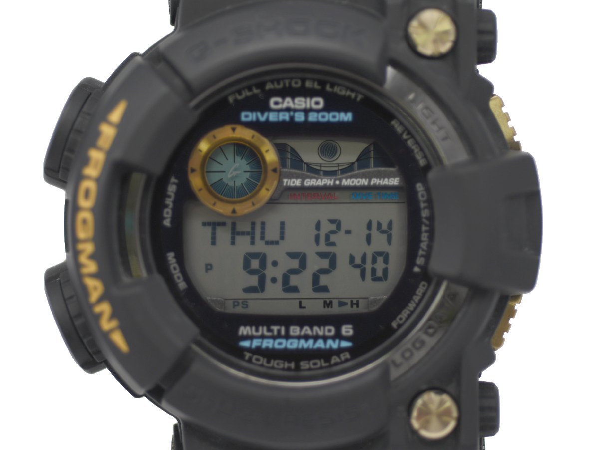 送料無料，新作 レアモデル 極 稼働品 CASIO カシオ G-SHOCK フロッグマン GWF-1000G-1JR 箱付(FROGMAN)｜売買されたオークション情報、yahooの商品情報をアーカイブ公開 - オークファン G-SHOCK