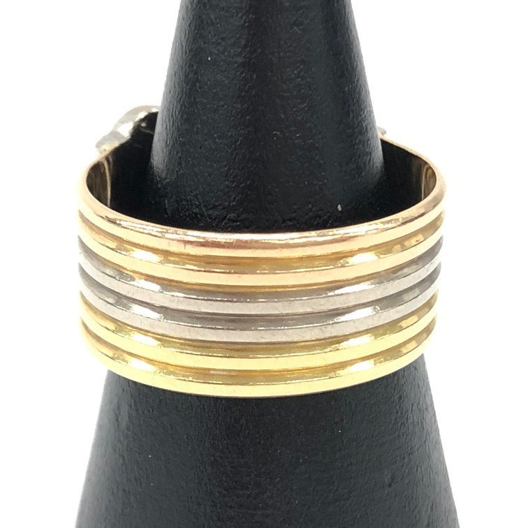 Cartier カルティエ K18 2Cリング 750刻印 D77456 総重量7.3g 17号 箱