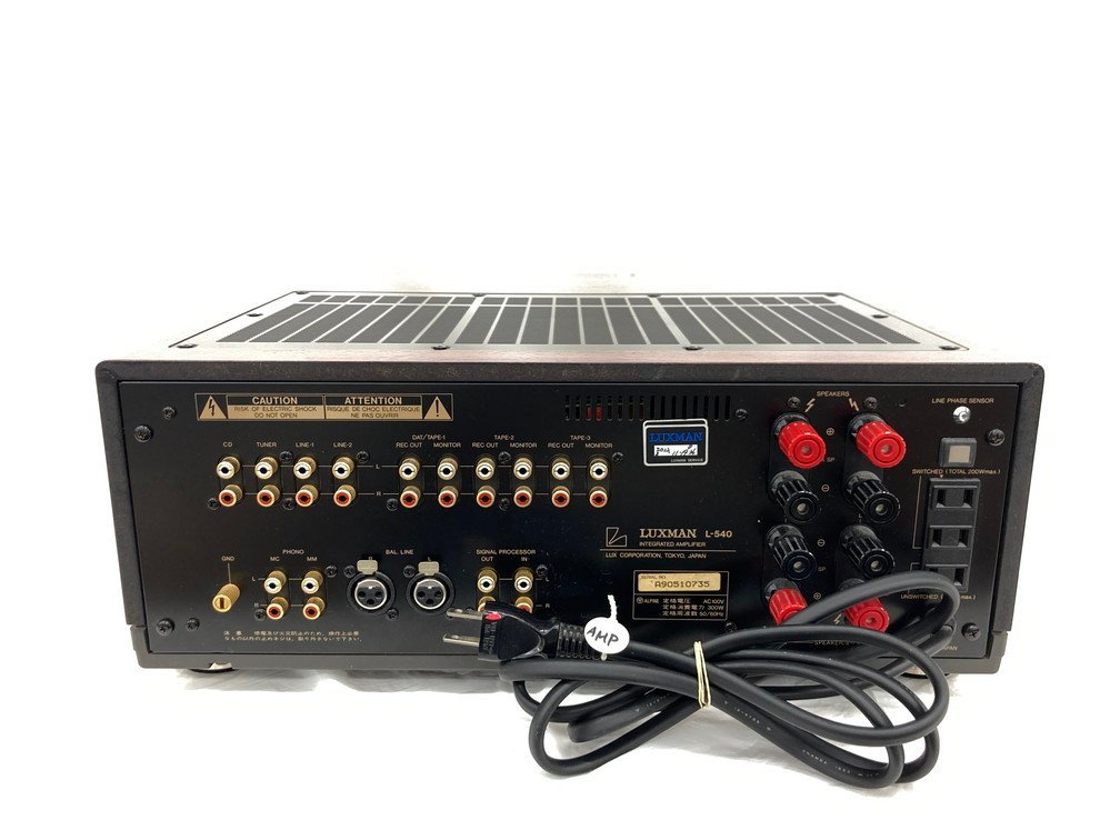 L-540 LUXMAN プリメインアンプ L-507Z｜製品情報｜ラックスマン株式