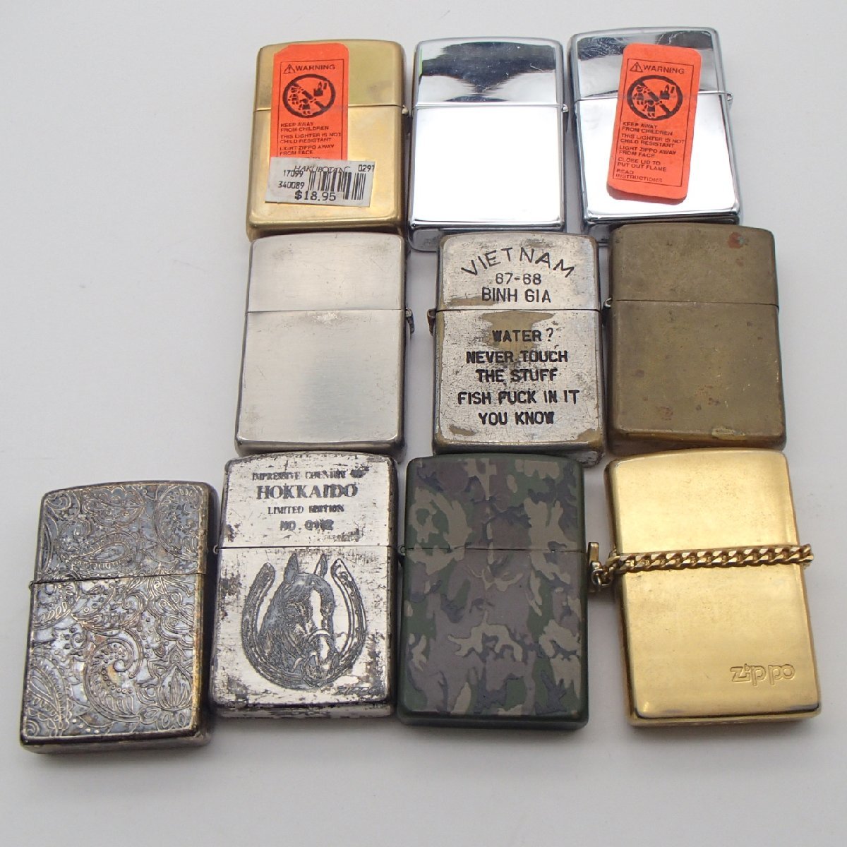 ジッポー ライター ガス ZIPPO Zippo 喫煙具 大量まとめ売り 8点セット 