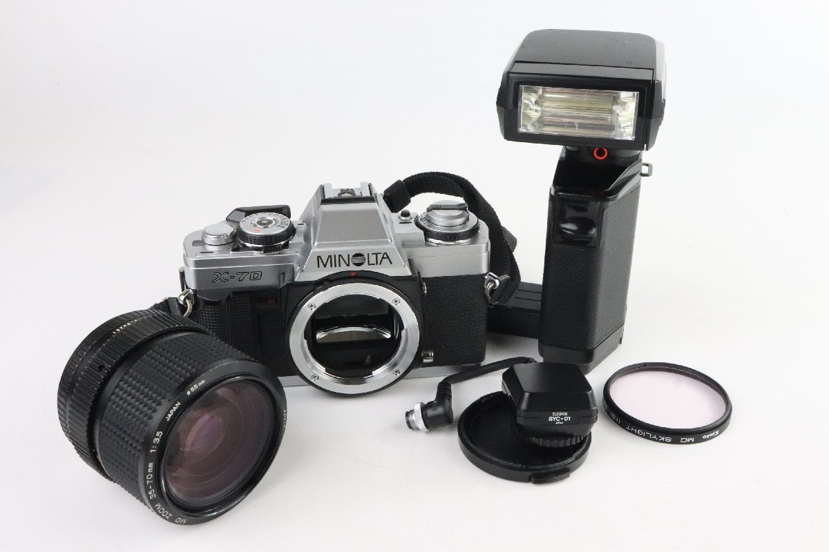 Minolta ミノルタ X-70 一眼レフフィルムカメラ Sunpak Thyristor MG-1 