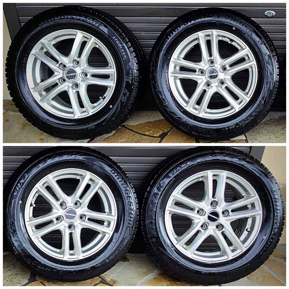 京都 ブリザック 4本 セット 195/65R15インチ スタッドレス ブリヂストンVRX2 ノア ヴォクシー ステップワゴン アルミホイール バリ山 2021(スタッドレスタイヤ)｜売買されたオークション情報、ya 5穴