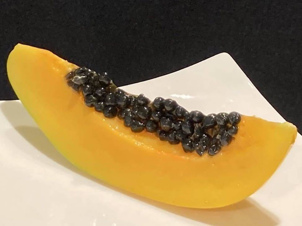 食品サンプル　カットパパイヤ