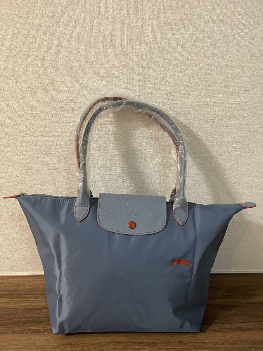 新品】ロンシャン ハンドバッグ ヘイズブルー Lサイズ レディース 