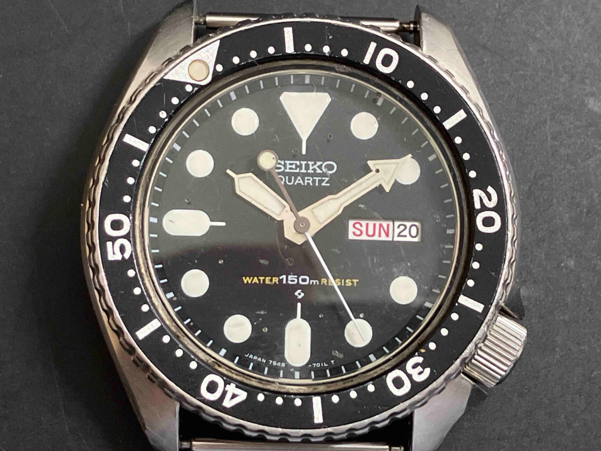 ジャンク 【不動品】SEIKO セイコー ダイバー150m 7548-7000 クォーツ