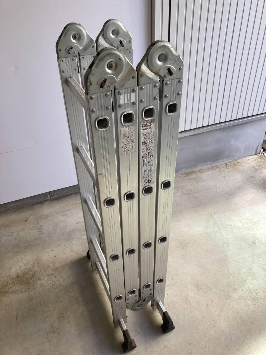 多機能はしご　折りたたみ　アルミ脚立　簡易足場　説明書付き