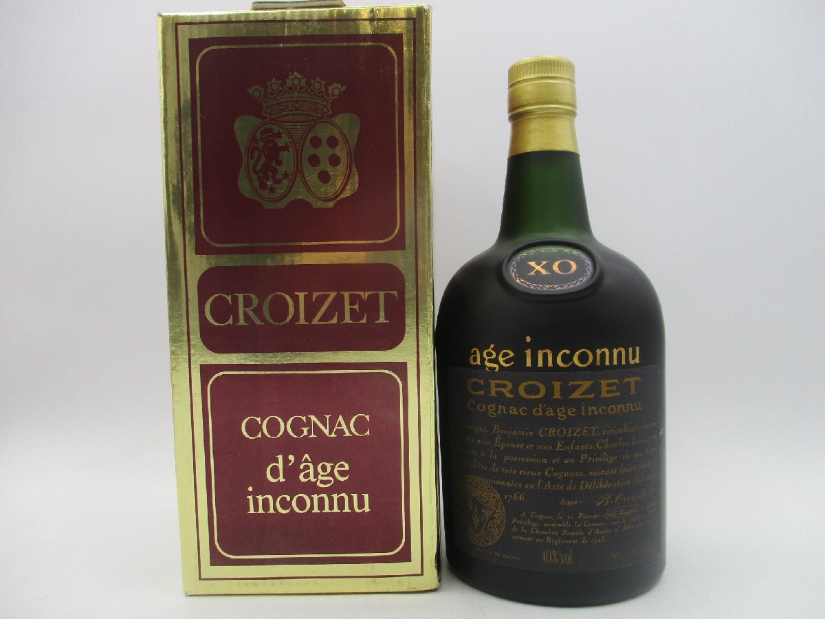 CROIZET XO AGE INCONNU クロアーゼ アージュ アンコニュ コニャック