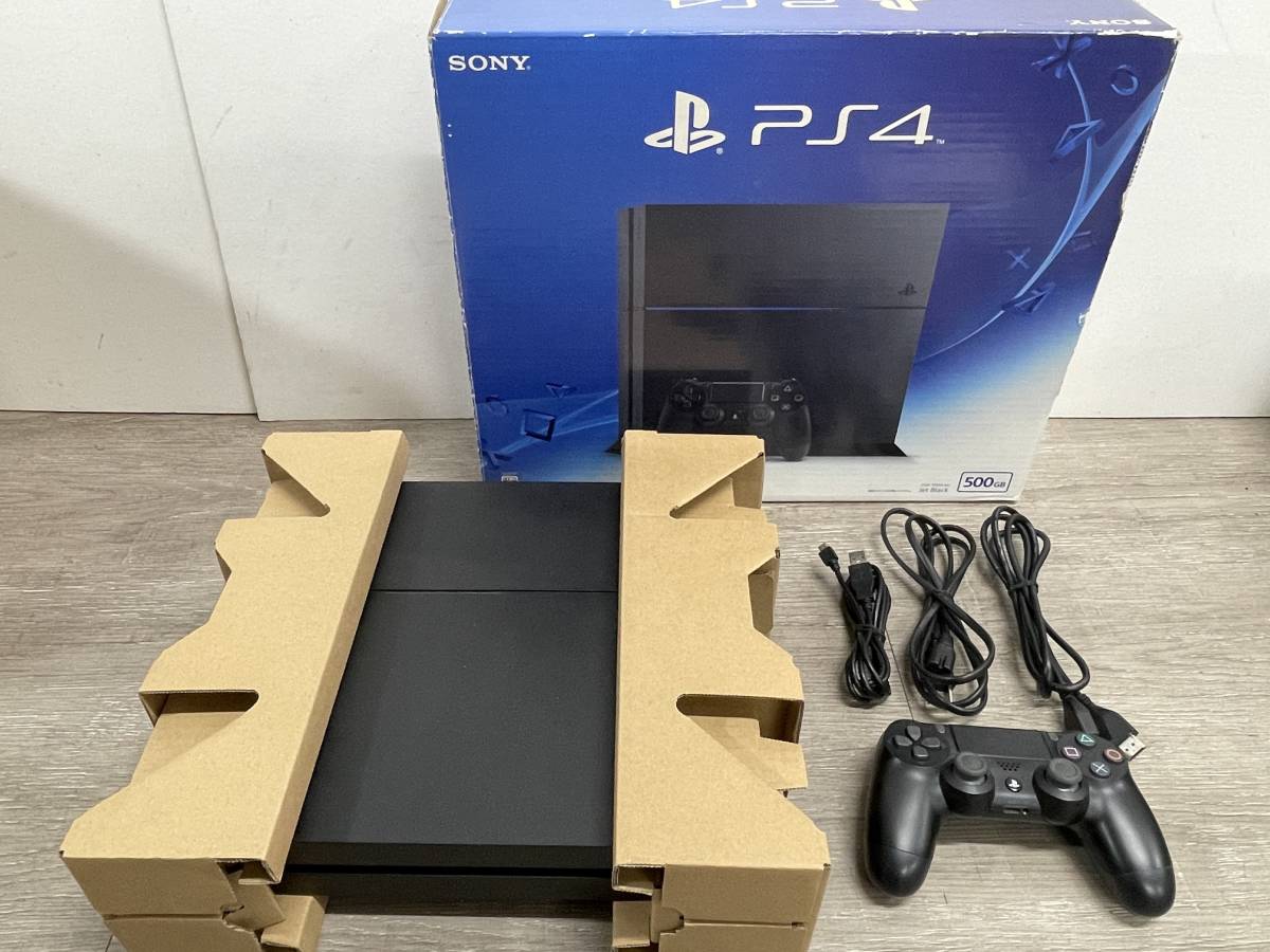 ☆ PS4 ☆ プレイステーション4 CUH-1200 500GB ジェットブラック 動作 