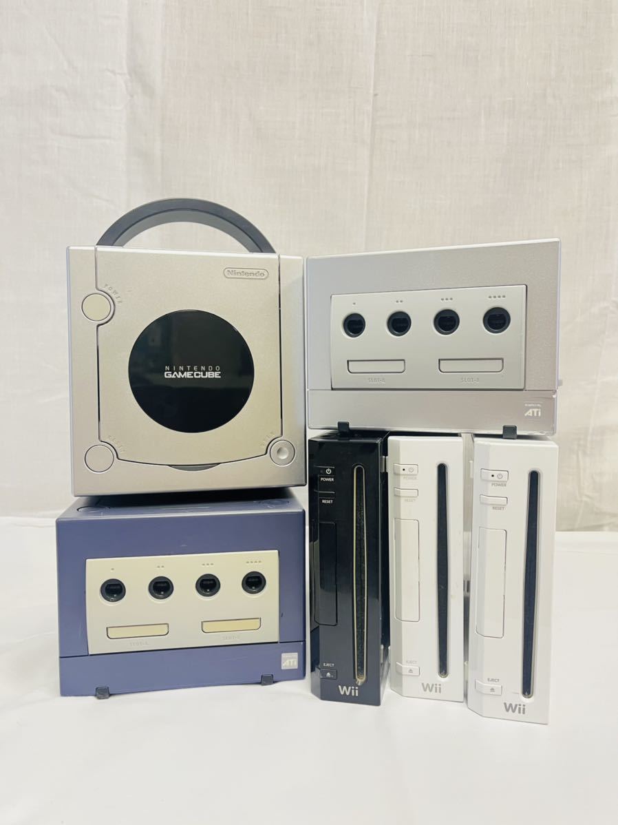 GM-160／Nintendo☆ wii・GAME CUBE ゲーム機 本体のみ☆6点set！動作未確認品 中古品