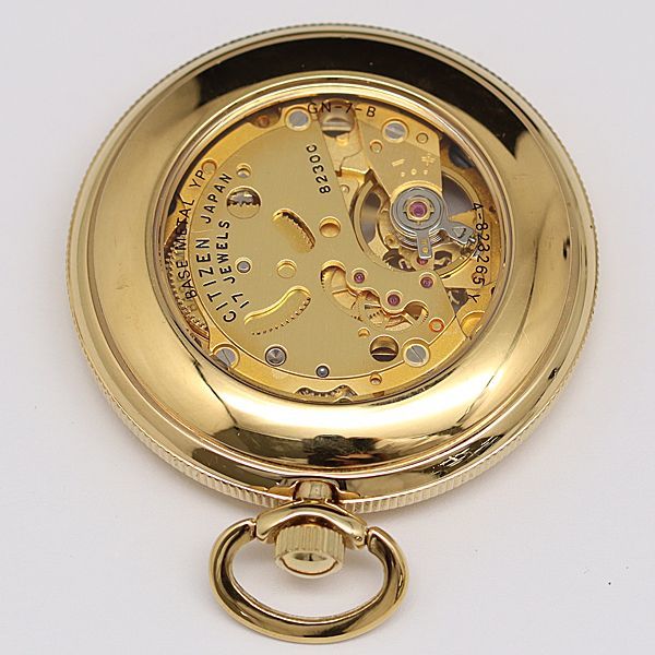 シチズン CITIZEN スケルトン 4-823265 Y 懐中時計 0 石 公式 手巻き