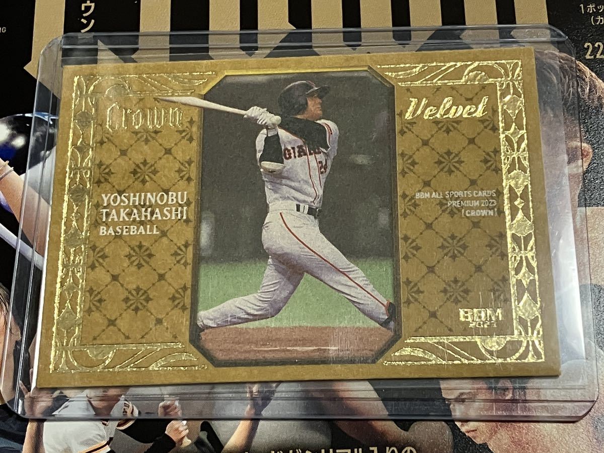 高橋由伸 2023 BBM CROWN クラウンVELVET 20枚限定 ハイグレードインサート