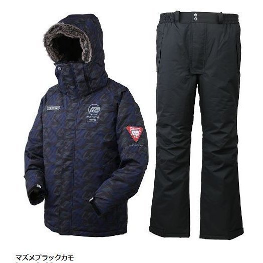 マズメ 防寒着 マズメ⁄MZX ブラック コアオールウェザースーツPOP SUIT