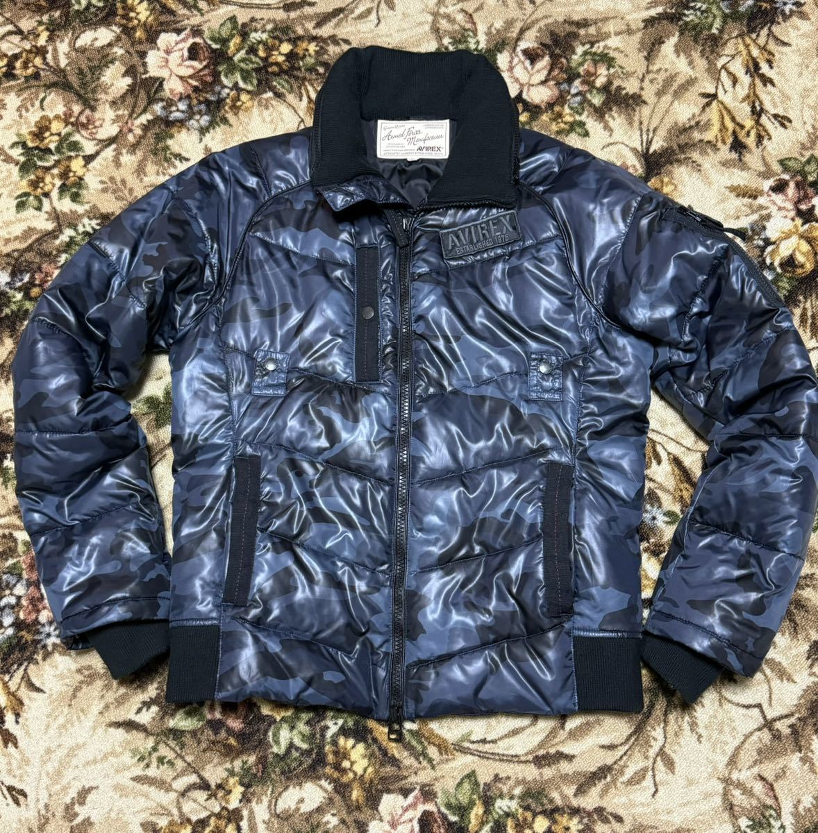 極美品 AVIREX アヴィレックス レザー MA-1/フライトジャケット/M