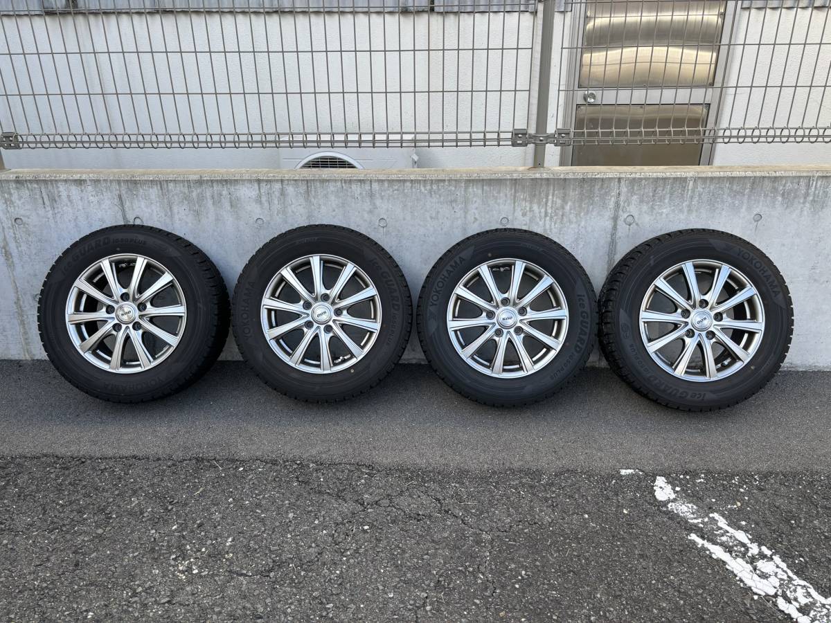 ☆☆80系トヨタ ヴォクシー／ノア 他向け15インチアルミ+スタッドレスタイヤ(YOKOHAMA iceGUARD iG50 195/65R15)4本セット☆☆