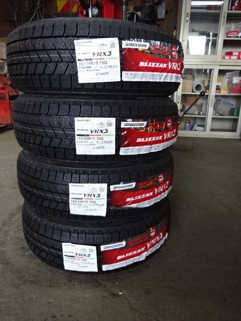 165/55R15　95Q　ブリヂストン　BLIZZAK　VRX3　新品スタッドレス　４本　