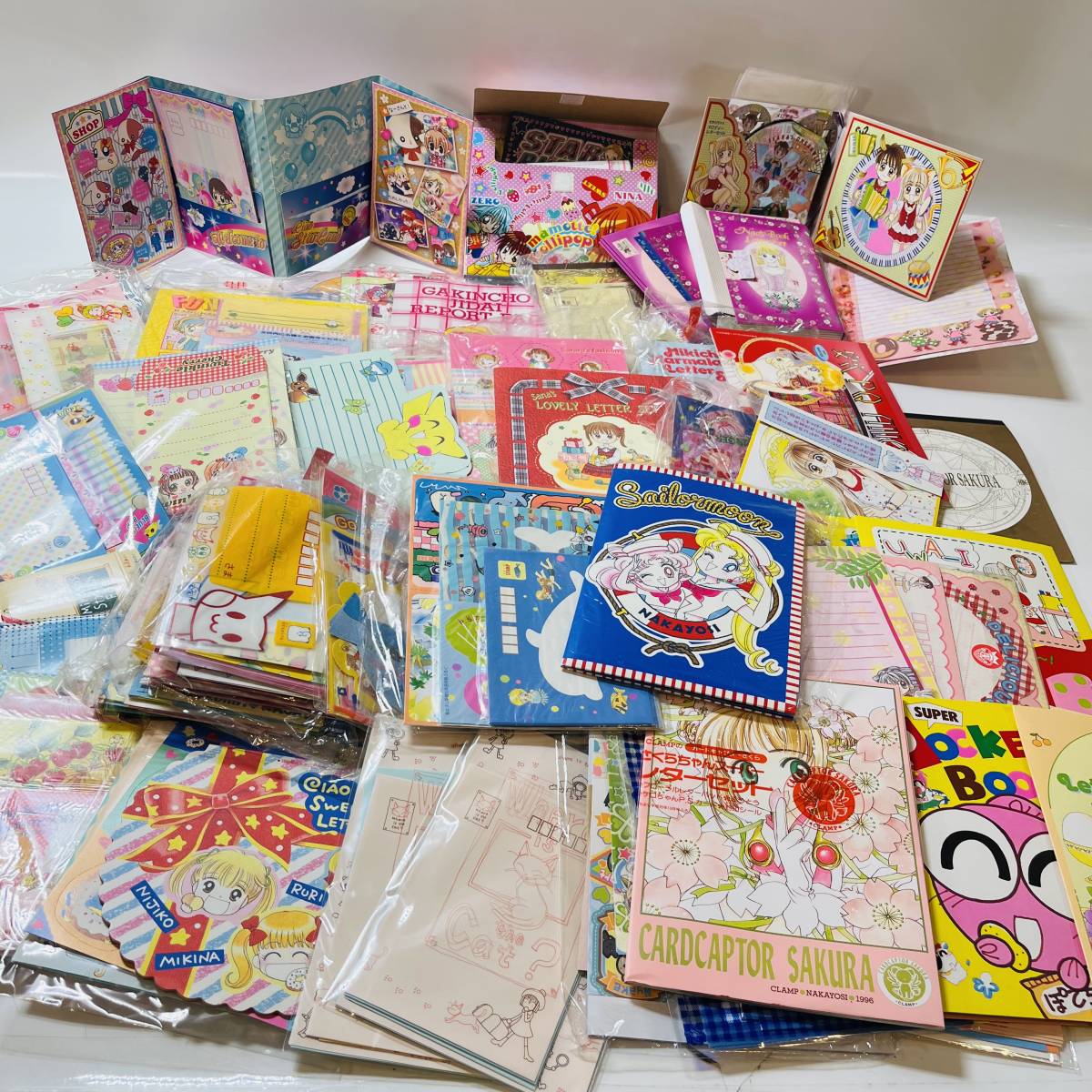 NA4055 少女漫画 雑誌 付録 ふろく便せん封筒 レターセット 昭和レアもの など セット りぼん なかよし ちゃお 他 検I