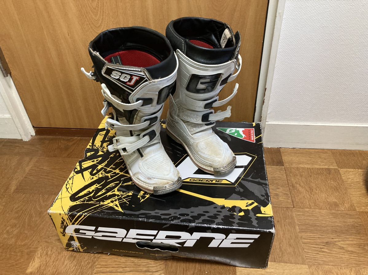 ガエルネ　SG-J キッズ　ジュニア　サイズ　オフロードブーツ　JPN22 中古品　日本サイズで22cm GAERNE モトクロス　トライアル_7