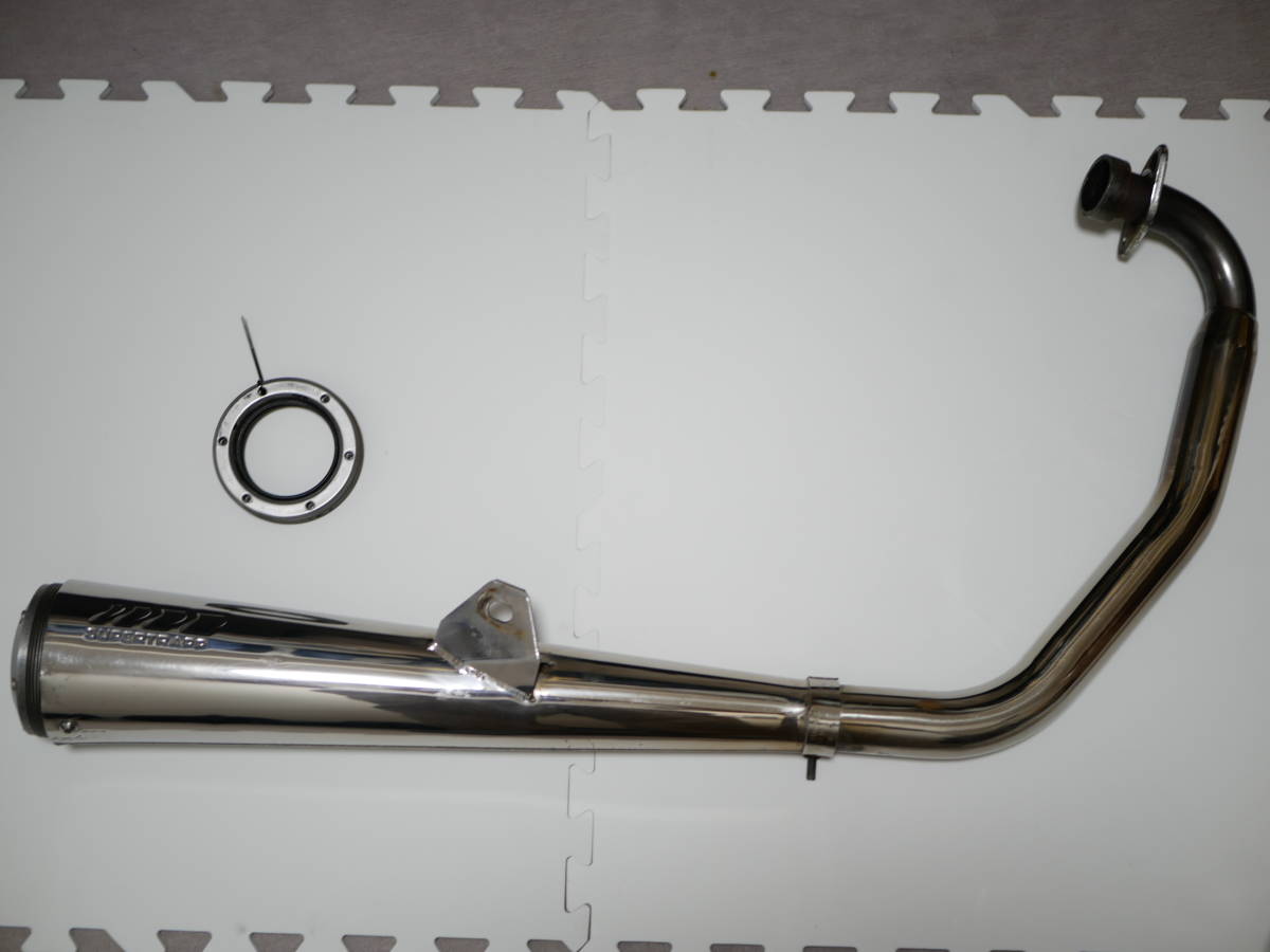 【限定値下】SUPERTRAPP マフラー メガホンマフラー TW200 TW200 TW225 スーパートラップ メガホンマフラー(マフラー本体（社外