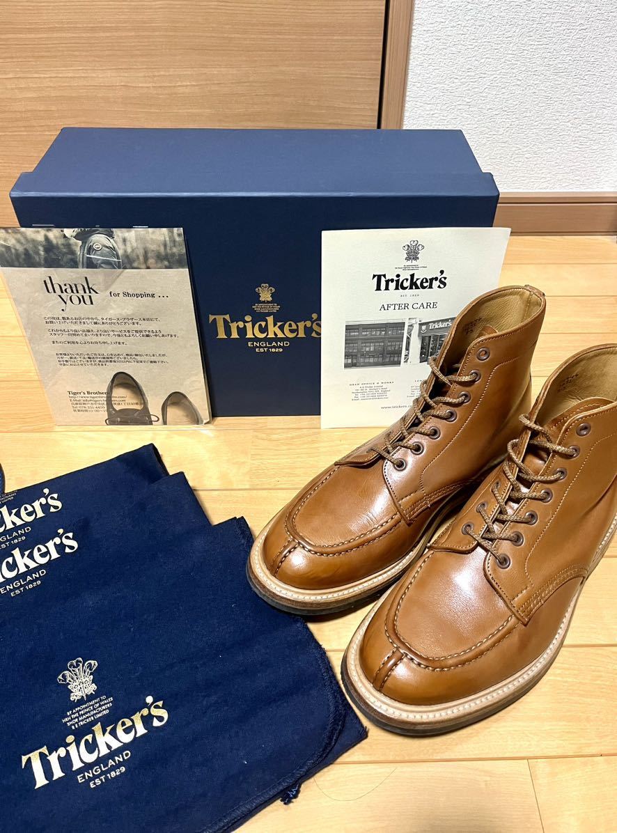 Tricker's トリッカーズ Uチップ M7632 NST UK8 26.5 Uチップ 革靴 検 タンカーブーツ オールデン カントリー ...