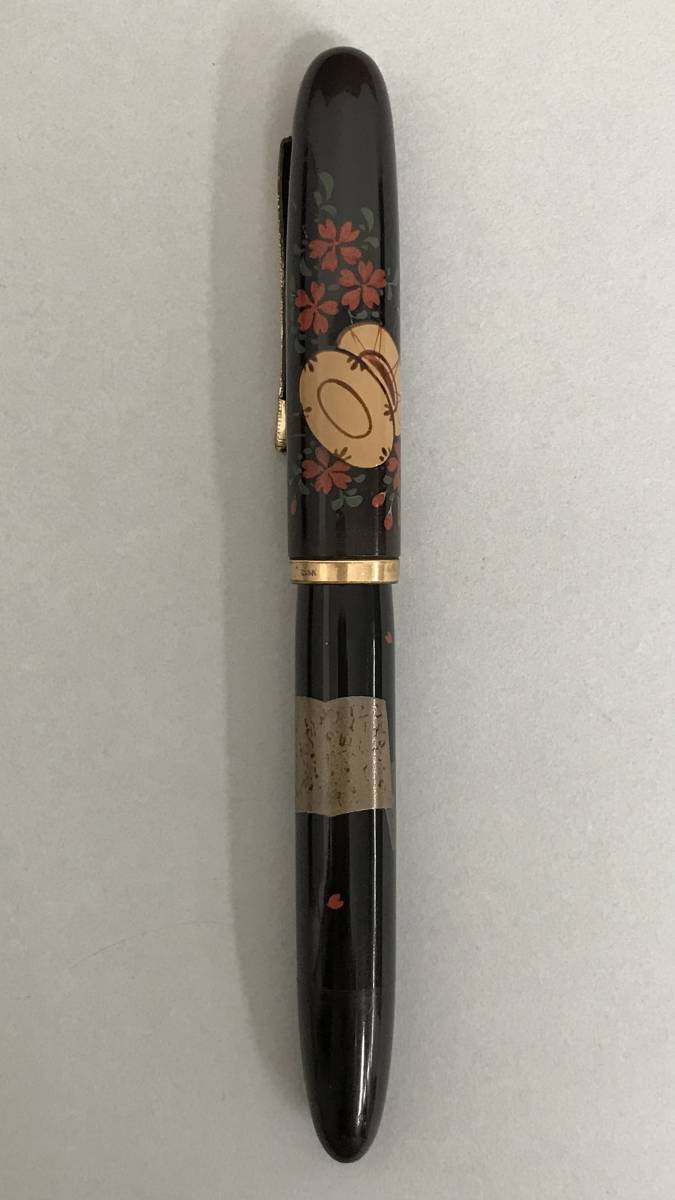 N109 WARRANTED ワランテッド 万年筆 蒔絵 ペン先14K ブラック