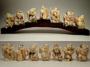 置物 象牙 七福神のYahoo!オークション(旧ヤフオク!)の相場・価格を