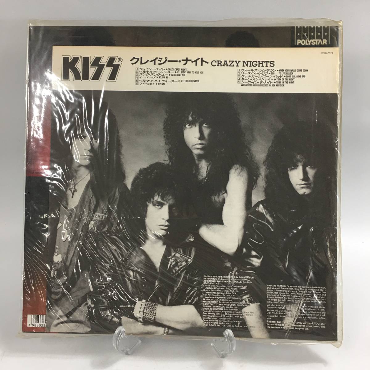 ☆D12283/KISS キッス/LP/レコード/CRAZY NIGHTS クレイジー・ナイト