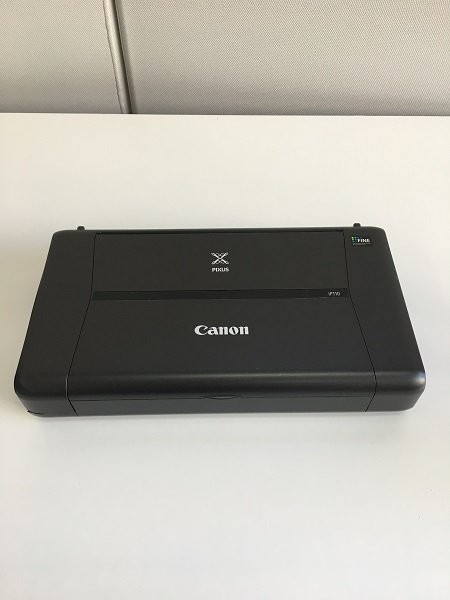 1円スタート Canon インクジェットプリンター PIXUS iP110 モバイルコンパクト ワイヤレスプリント A4対応 無線LAN 小型 軽量 黒 A04227_1