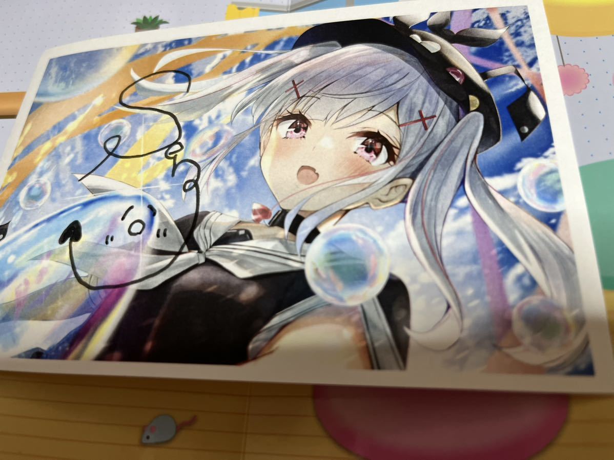 空澄セナ　活動2周年箔押し複製サインポストカード 空澄セナ 活動2周年箔押し複製サインポストカード 空澄セナ 活動4