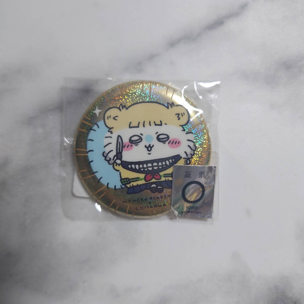モモンガ×トガヒミコ ホログラム缶バッジ ちいかわマーケット ちいかわ
