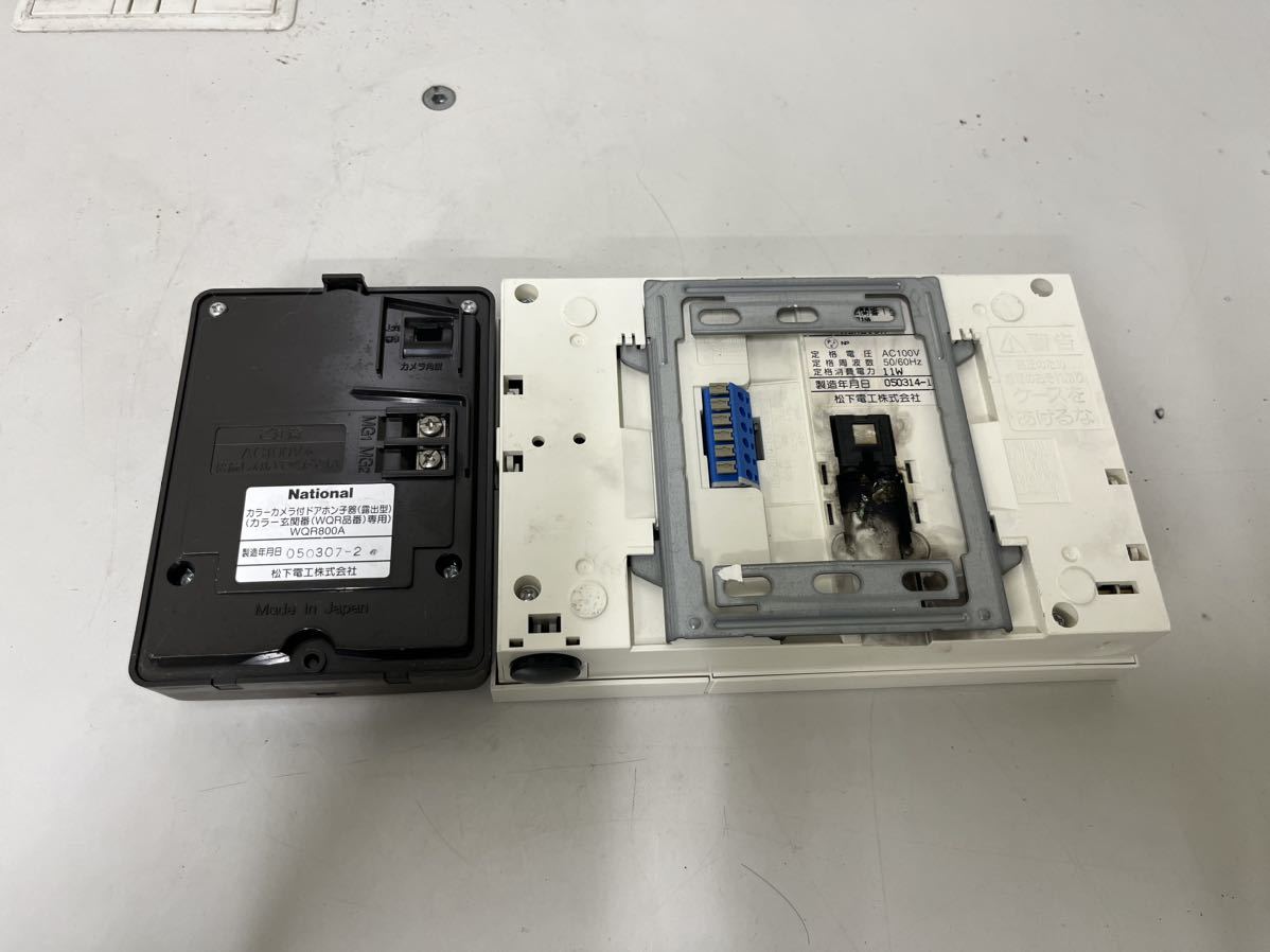 F366 National インターホン ドアホン カラー玄関番1型 WQR210W WQR800A(インターホン、ドアホン)｜売買された ...