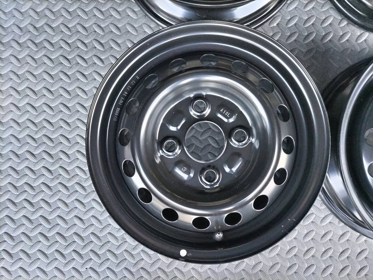 新車外し!カバー跡無し！ダイハツS700Vアトレー純正スチール鉄ホイール
