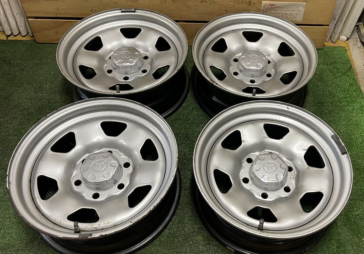 ランドクルザー 純正 16x6J DOT 139.7 6穴 4本セットスチールホイール