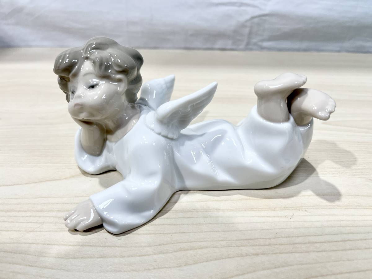 蘇さ(PEY106) LLADRO リヤドロ 天使シリーズ 可愛い一休み スペイン