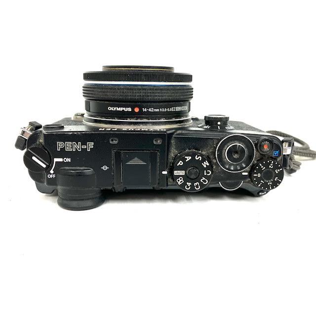 仙106 OLYMPUS-PEN F PEN-F FNn2 オリンパス ブラック レンズ M.ZUIKO DIGITAL 14-42mm 1: ...