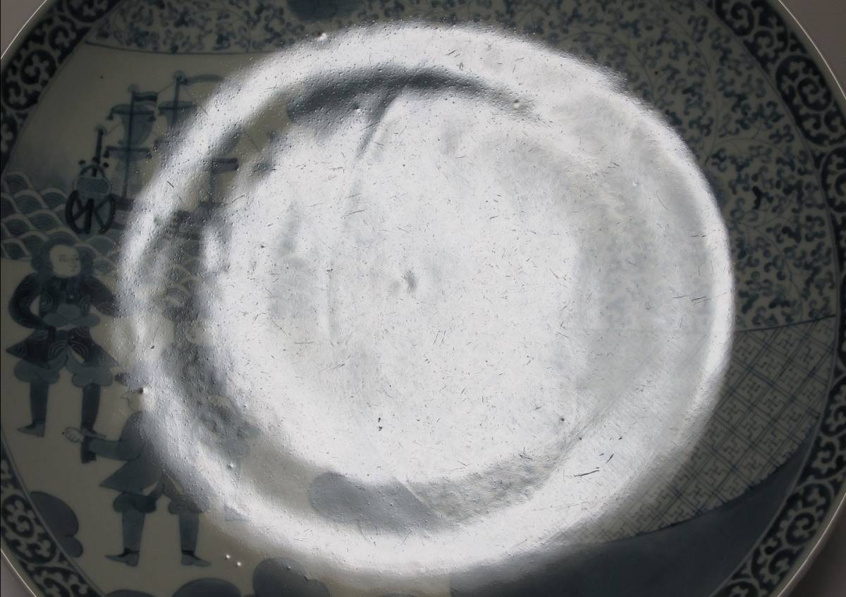 古伊万里 南蛮人 阿蘭陀船 白抜き蛸唐草 幾何学文 牡丹 微塵唐草 染付