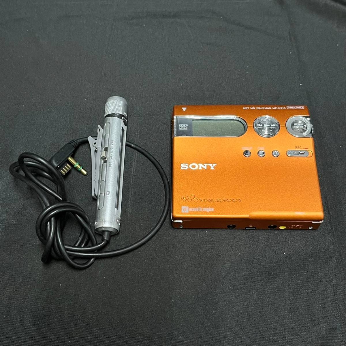 動作未確認 SONY MDプレーヤー MZ-N910 シルバー 付属品あり 動作