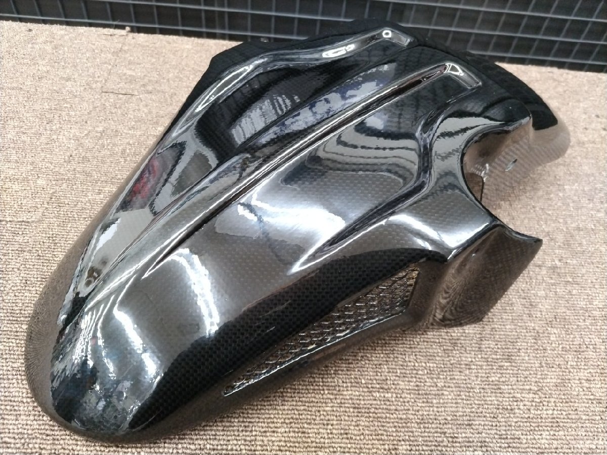 ▽ZRX1200ダエグ POSH 3D-TECH フロントフェンダー カーボン(フロント
