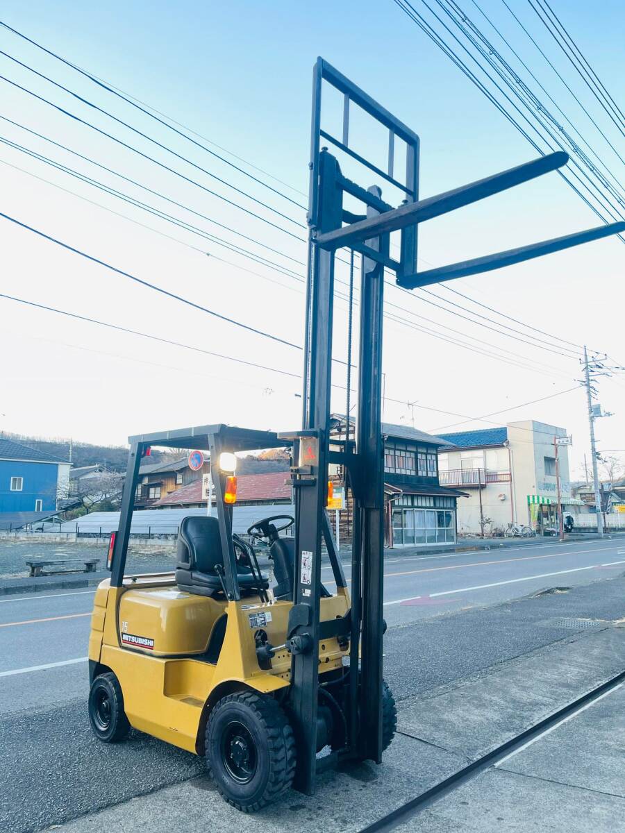 ★三菱 1.5tフォークリフト FG15【MITSUBISHI 】★ガソリン★ 年式 : 2000/09 ★MT★稼働時間976h★ 群馬より_1
