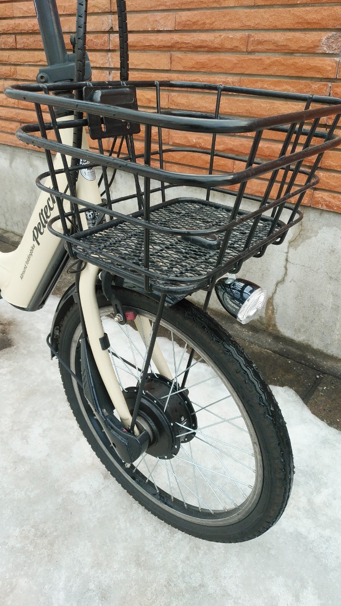 2023年新車購入　電動アシスト自転車 折りたたみ自転車 ペルテック　PELTECH　TDN-212L　ベージュ　6段変速　北海道　札幌より_5