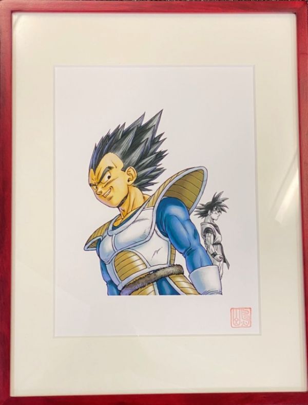 ドラゴンボール 完全版コミックス表紙絵 複製原画 限定品 ベジータ