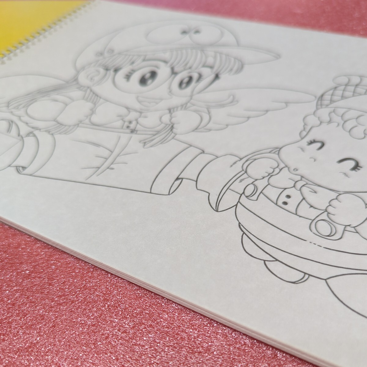 昭和レトロ★Dr.スランプアラレちゃん ドクタースランプ 鳥山明★放送当時ものSHOWAショウワノートスケッチブック 最初の1頁はぬりえページ_3
