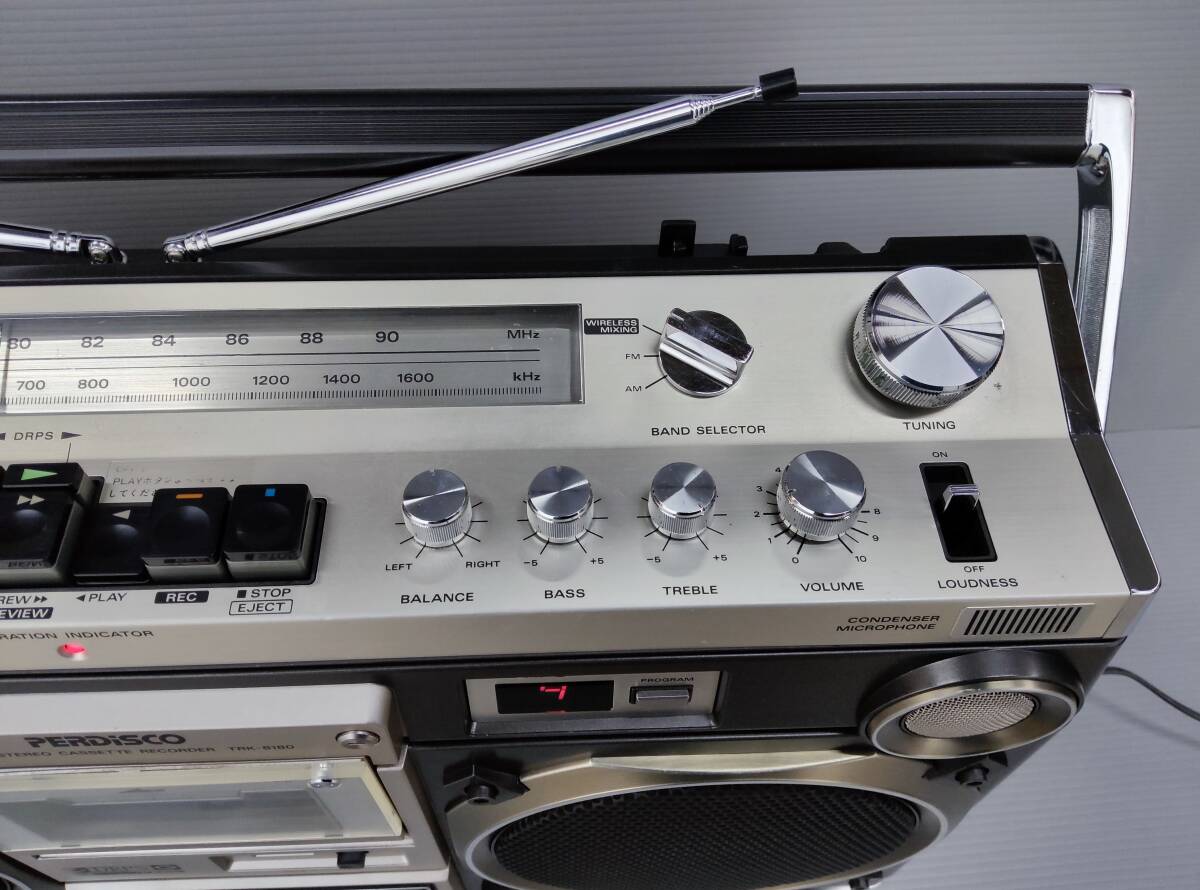 HITACHIラジカセretroパディスコTRK8180＊中古動作品＊,カッコいい