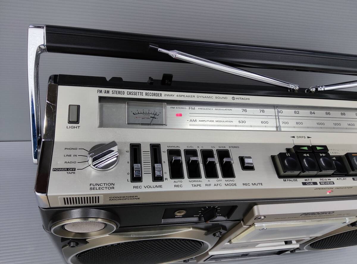 HITACHIラジカセretroパディスコTRK8180＊中古動作品＊,カッコいい