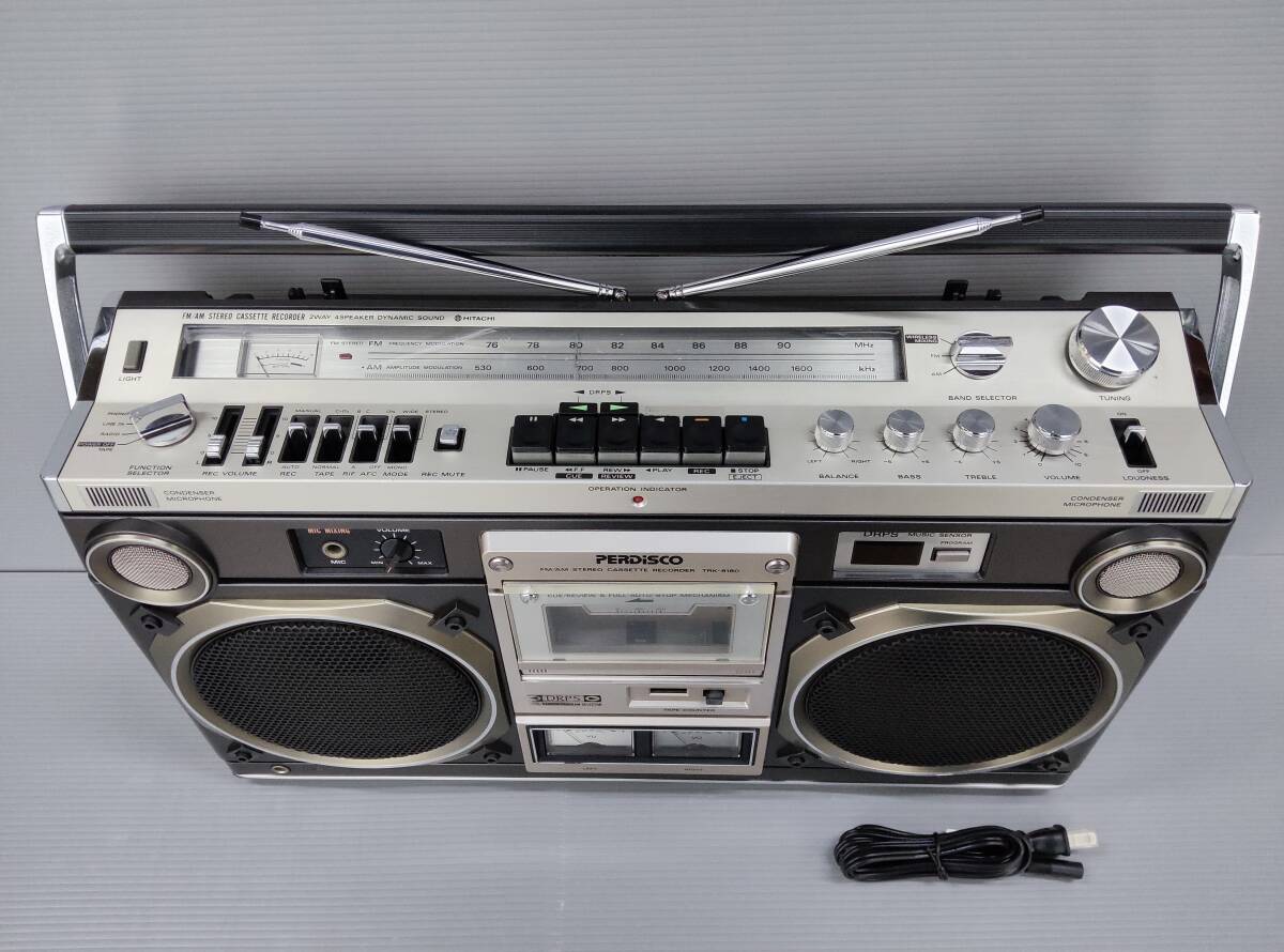 HITACHIラジカセretroパディスコTRK8180＊中古動作品＊,カッコいい