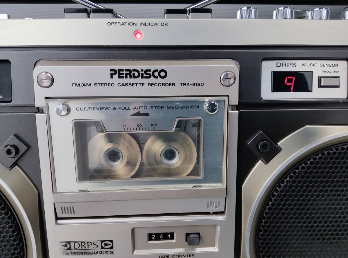 HITACHIラジカセretroパディスコTRK8180＊中古動作品＊,カッコいい