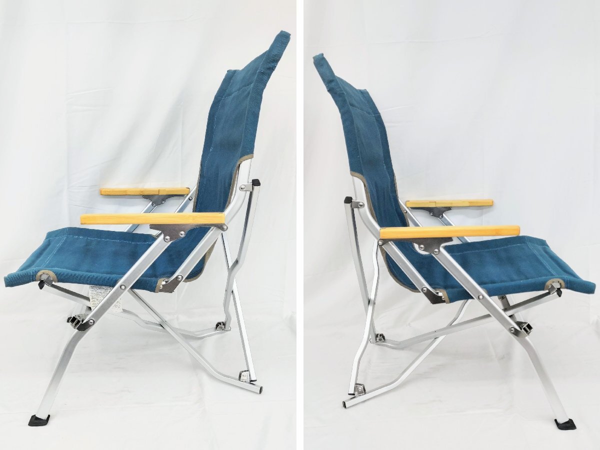 T1632 廃盤品 snow peak スノーピーク ローチェア30 ターコイズブルー