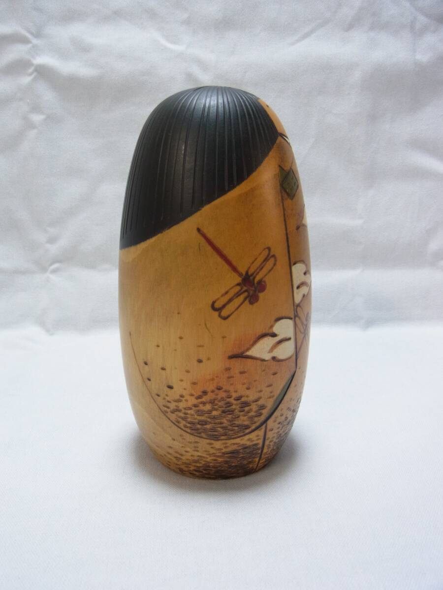 卯三郎 こけし☆赤とんぼ 高さ約16cm☆創作こけし 卯三郎こけし とんぼ