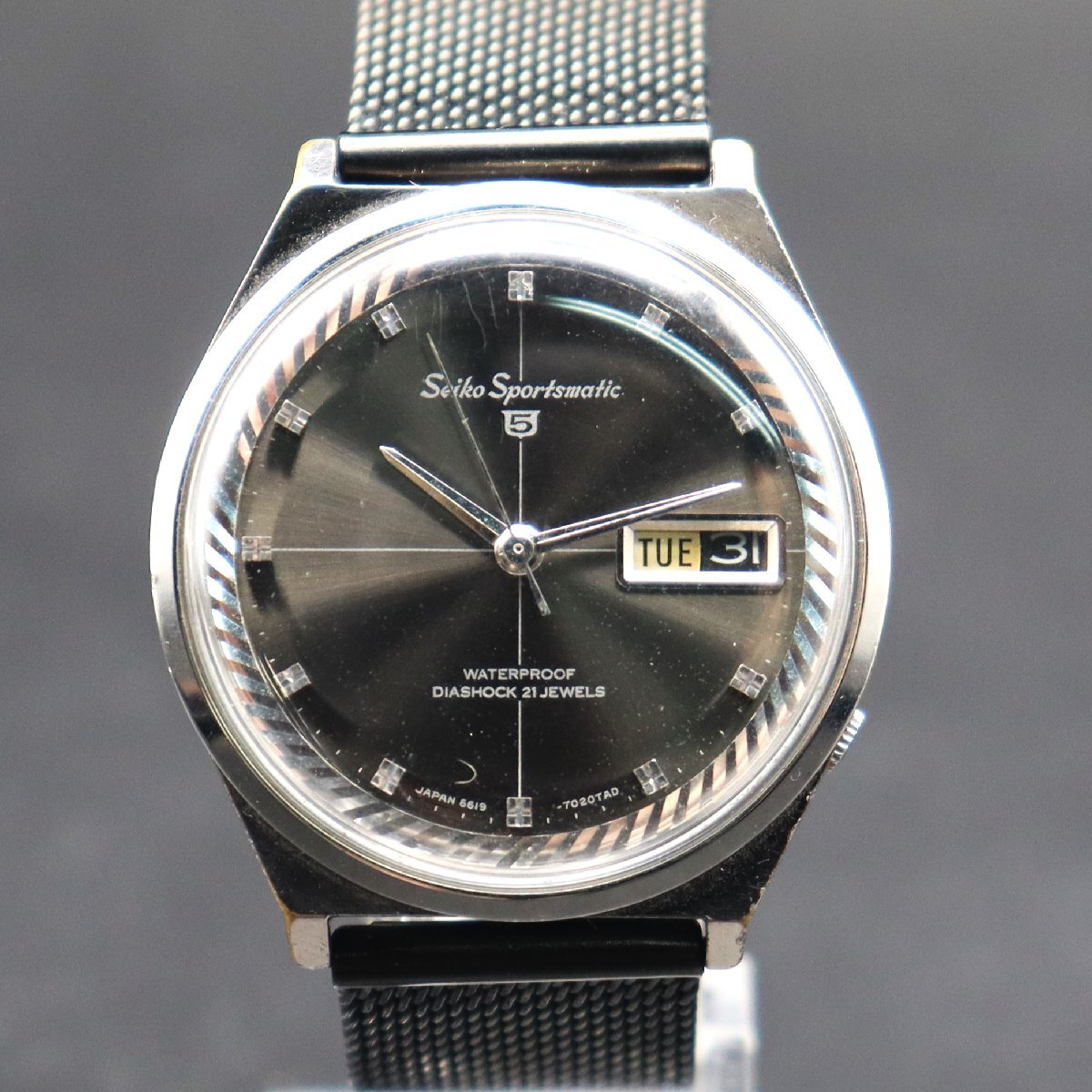 SEIKO Sportsmatic セイコー 5スポーツマチック 6619-7020 自動巻 21石 