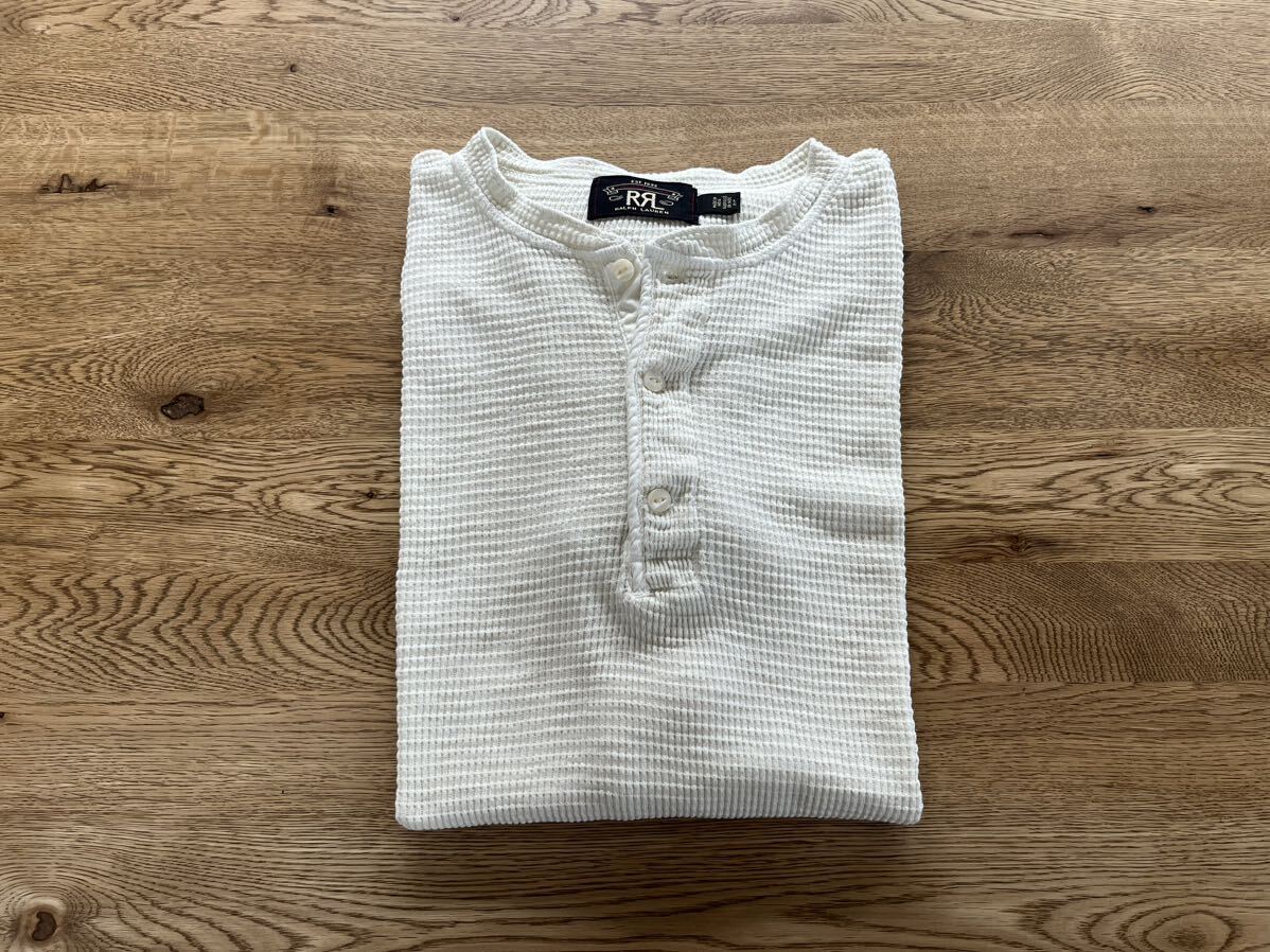 RRL ダブルアールエル ワッフル ニット ヘンリーネック Tシャツ 半袖