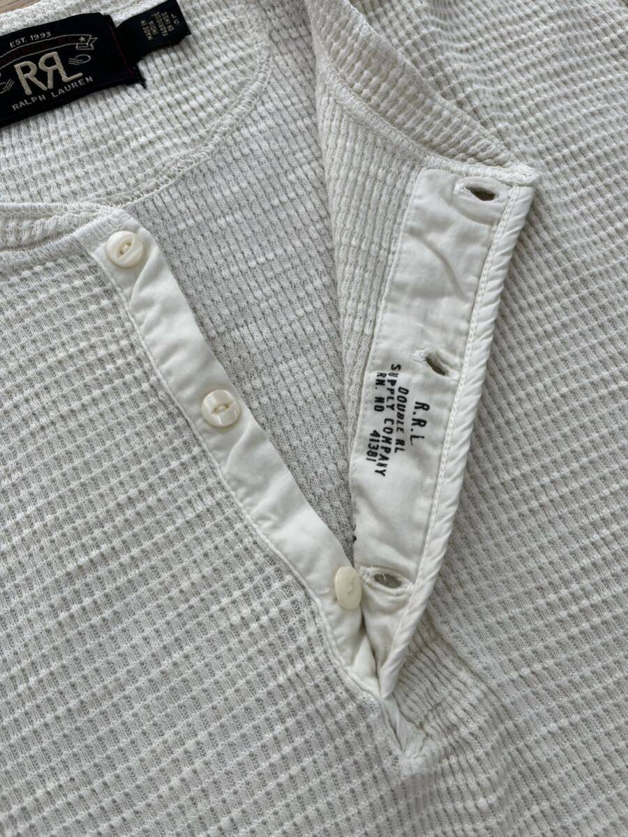 RRL ダブルアールエル ワッフル ニット ヘンリーネック Tシャツ 半袖